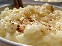 Fotografía del postre llamado arroz con leche.