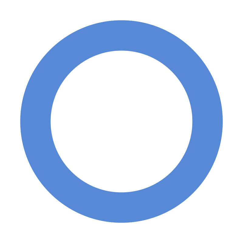 Círculo azul que representa la diabetes